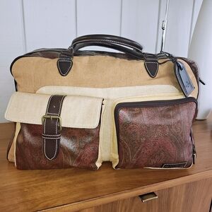 COPY - Etro Linen And Paisley Duffle